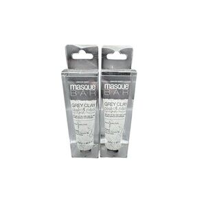 NWT Set of 2 Masque Bar Grey Clay Peel-Off Masks- travel size 1 oz each